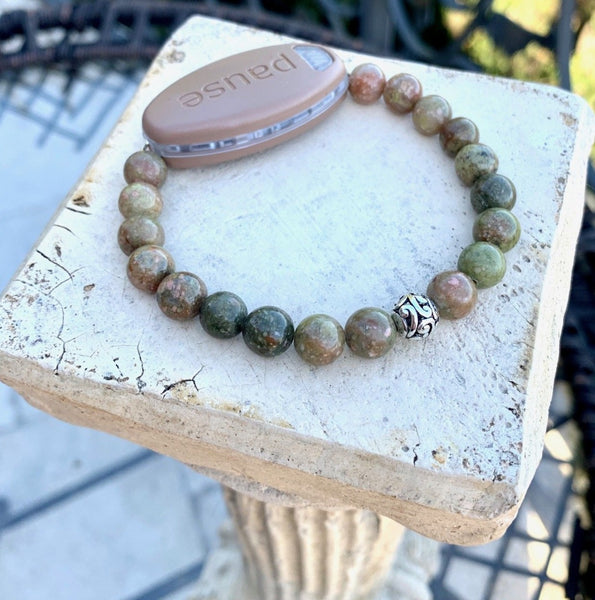 Special Offer Green Autumn Jasper Natural Stone with or without Focus bead
