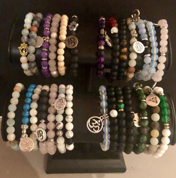 Stackable Beaded "Intention" Bracelets