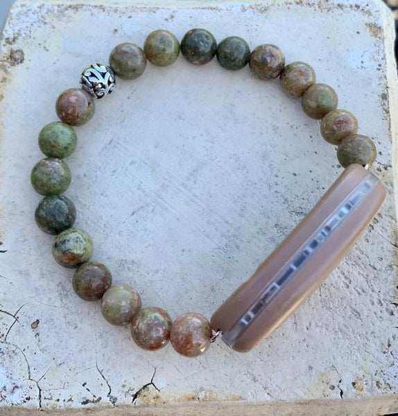 Special Offer Autumn Jasper Natural Stone with or without Focus bead
